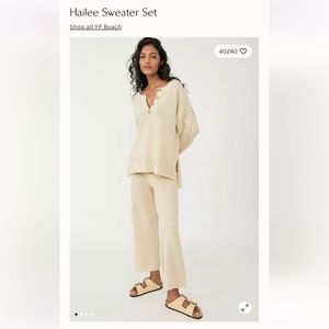Free People Hailee Sweater Set - Au Lait